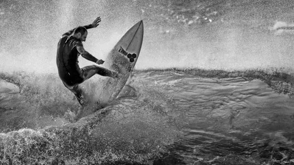Dynamic Surf Action, wall art by Eyal Bussiba