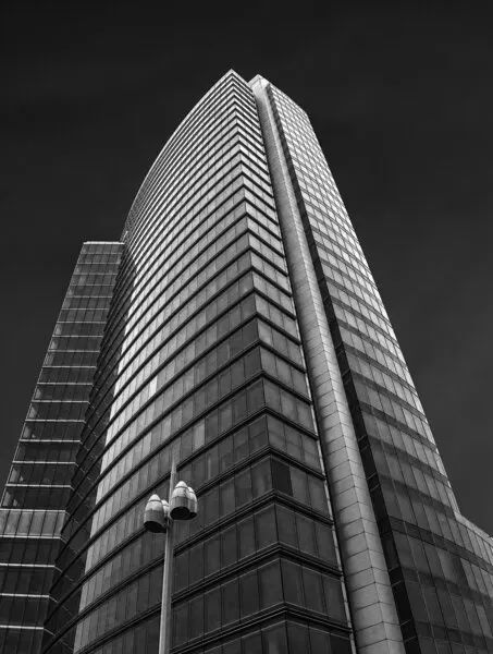 Sleek City Skyscraper, wall art by Jef Van den Houte