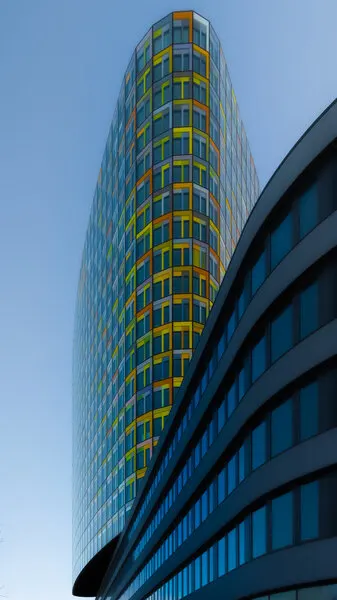Colorful Modern Building, wall art by Andy Dauer