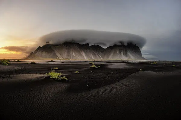 Cloud-Capped Mountain Sunset, wall art by Ronny Olsson