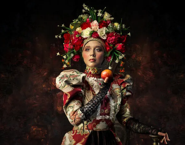 Regal Floral Portrait, wall art by Faizal Besari