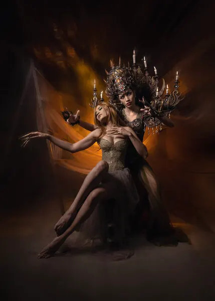 Mysterious Fantasy Women, wall art by Sita Gramich