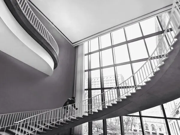 Grand Modern Staircase, wall art by Jasmine Zhang