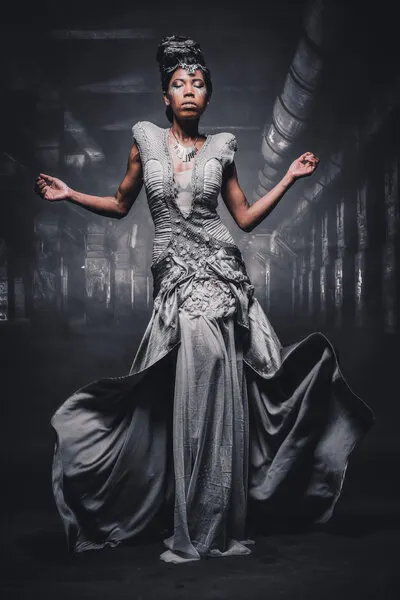 Ethereal Woman Gown, wall art by Klaus Tesching