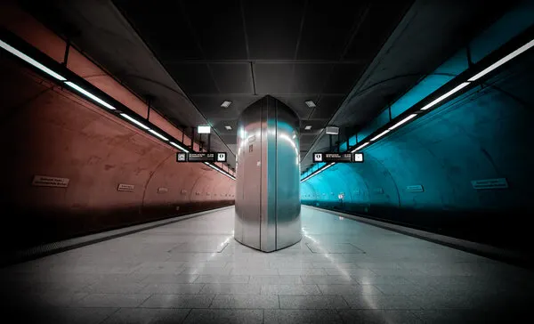 Dual Tone Subway, wall art by Jörg  Vollrath