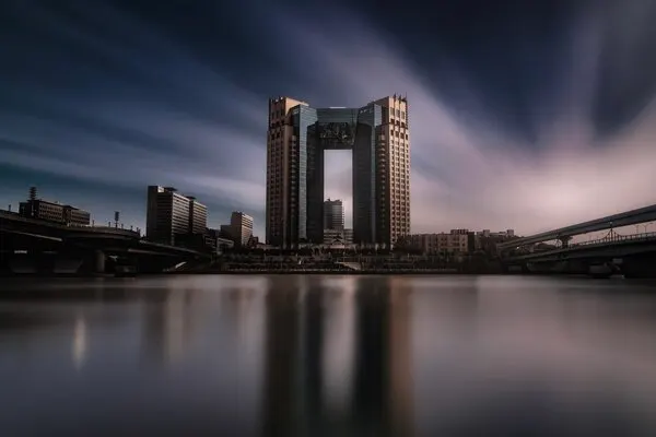 Modern Tokyo Reflection, wall art by Amatou T