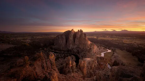 Golden Hour Canyon Vista, wall art by Johnny Zhang