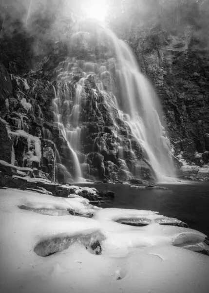 Frozen Waterfall Light, wall art by Masaki Sugita