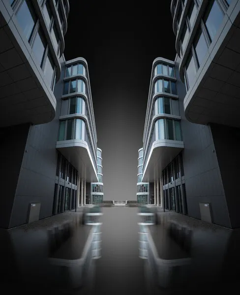 Modern Symmetrical Architecture, wall art by Jörg  Vollrath