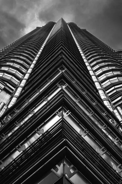 Dramatic Urban Tower, wall art by Jeffrey Wong