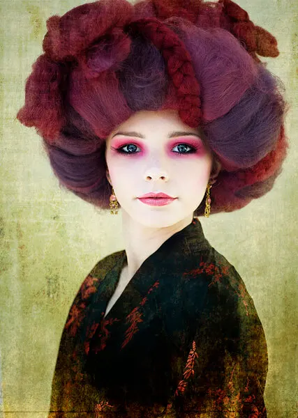 Dramatic Purple Portrait, wall art by kenp