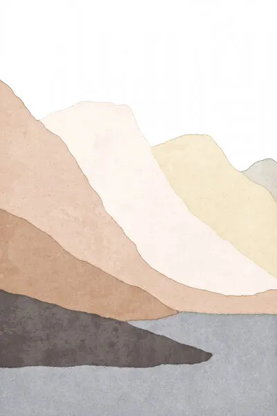 Desert Mountain Layers, wall art by Melloi Art Prints