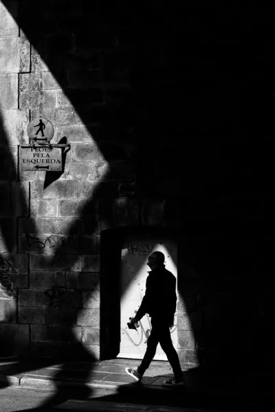 Dramatic Street Silhouette, wall art by Carlos Costa
