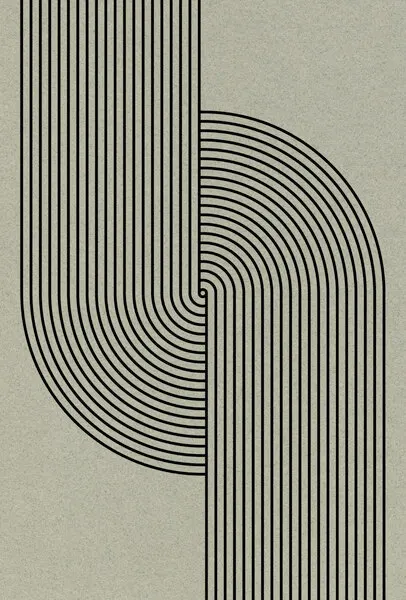 Curved Symmetry, wall art by THE MIUUS STUDIO