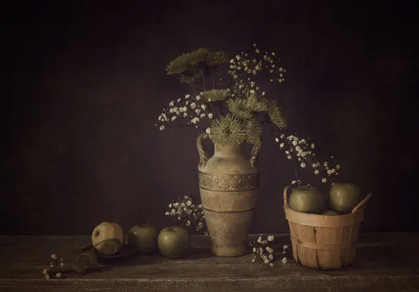 Green Apple Still Life, wall art by May G