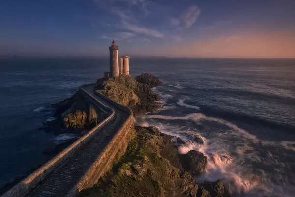 Winding Lighthouse Path, wall art by Oskar Baglietto