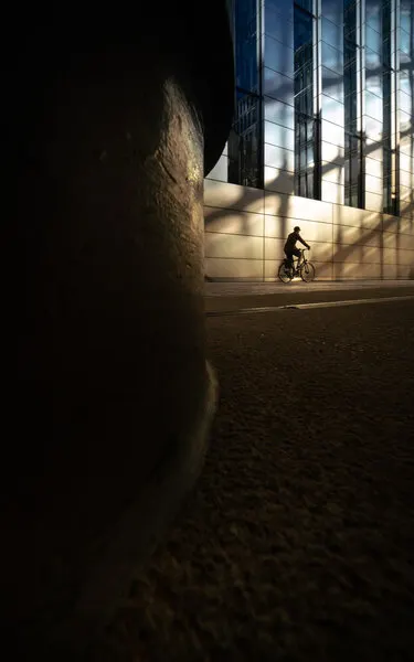 City Cyclist Silhouette, wall art by Selaru Ovidiu