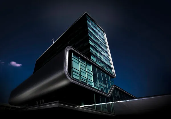 Futuristic Glass Building, wall art by Anita Martin AnnaPileaFotografie