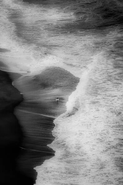 Solitary Surfer Waves, wall art by Olavo Azevedo