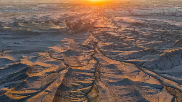 Sunlit Desert Patterns, wall art by Annie Zhang