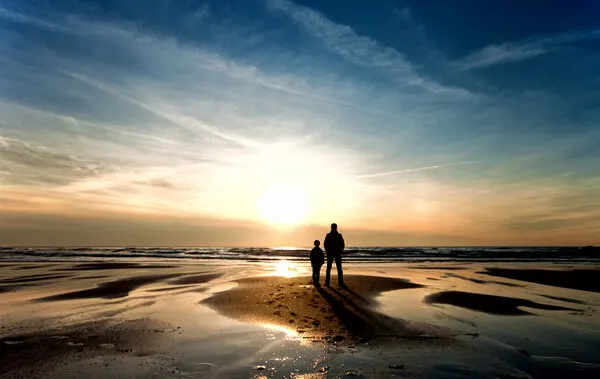 Family Beach Sunset, wall art by Jorge Feteira