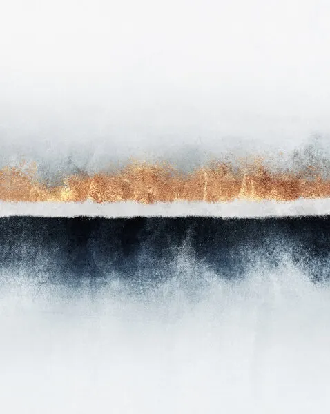 Golden Horizon Abstract, wall art by Elisabeth Fredriksson