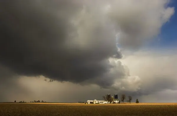 Farm Under Stormy Sky, wall art by Wei Liu