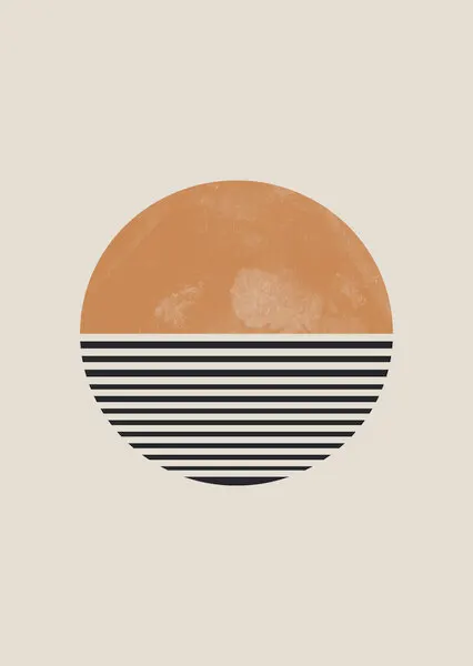 Striped Horizon, wall art by THE MIUUS STUDIO
