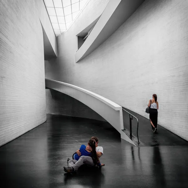 Quiet Gallery Embrace, wall art by Angel Villalba