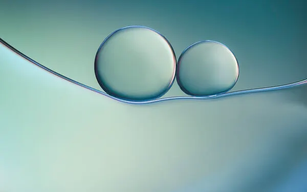 Abstract Aqua Spheres, wall art by Rina Barbieri