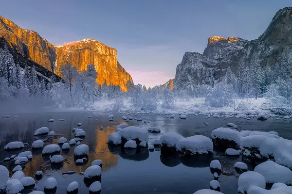 Yosemite Winter Morning, wall art by DonnaHom APA