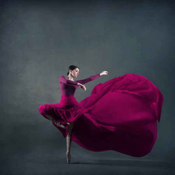 Elegant Magenta Dance, wall art by Moein Hasheminasab
