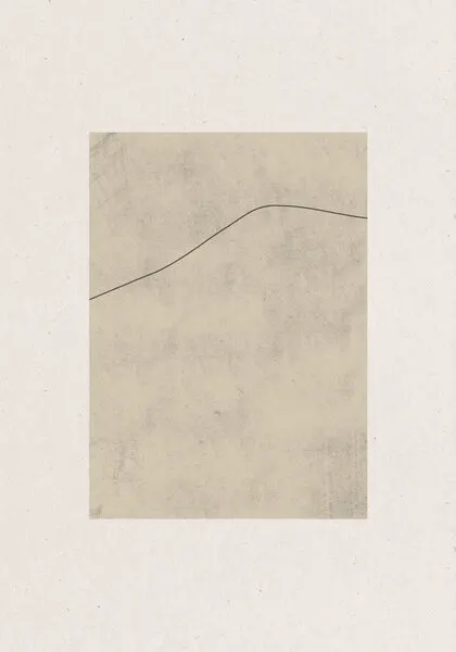 Line on Whispered Beige, wall art by THE MIUUS STUDIO