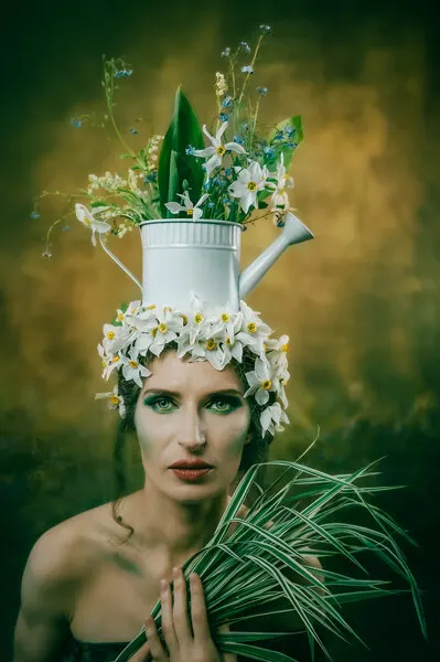 Ethereal Floral Portrait, wall art by iuliana pasca