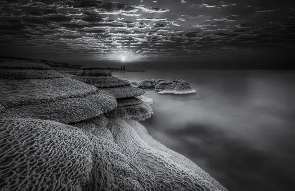 Salt Formations Sunrise, wall art by Isam Telhami