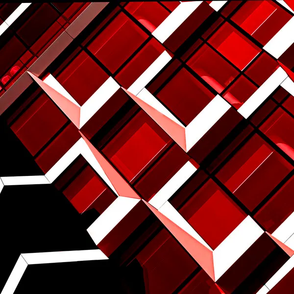 Red Geometric Abstract, wall art by Anita Martin AnnaPileaFotografie