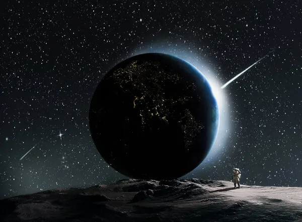 Lunar Earth Eclipse, wall art by cvv