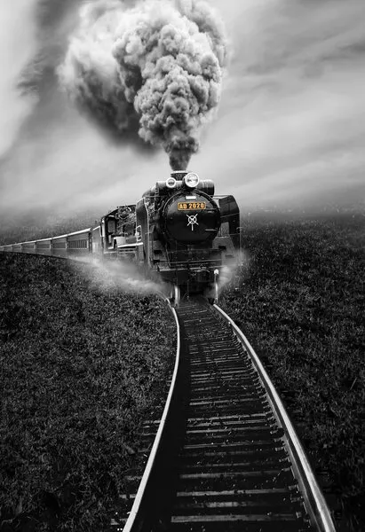 Dramatic Steam Train, wall art by F4 Passion