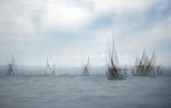 Dreamy Blurred Sailboats, wall art by GARCIA Dominik