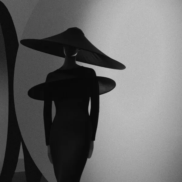 Elegant Black Hat Fashion, wall art by Patrick Compagnucci