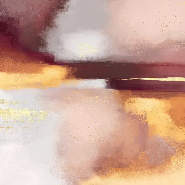 Golden Blush Abstract, wall art by Elisabeth Fredriksson