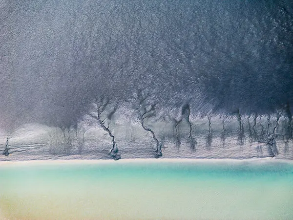 Coastal Blue Textures, wall art by Hsiao-Yang Fei