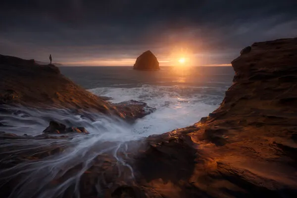 Dramatic Coastal Sunset, wall art by Ryan Dyar