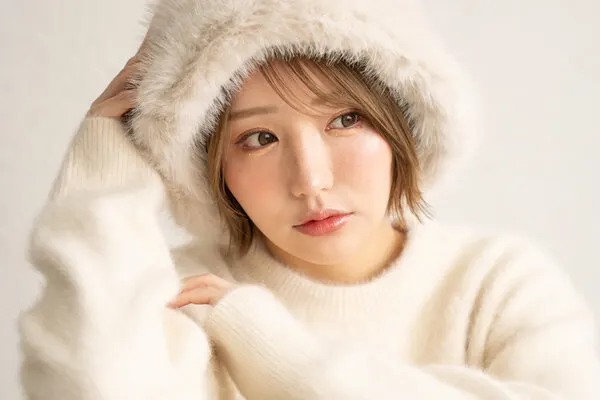 Cozy Woman in Fur Hat, wall art by h112o1