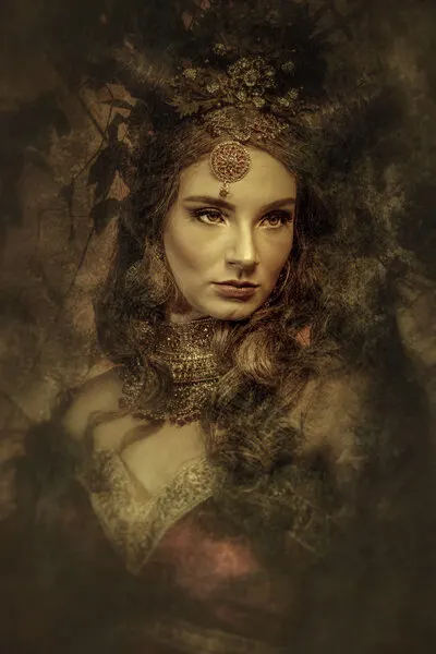 Regal Goddess Portrait, wall art by Ajar Setiadi