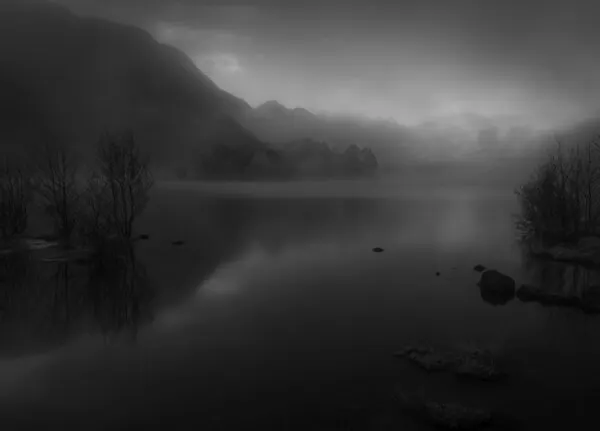 Misty Mountain Lake, wall art by Rob Darby