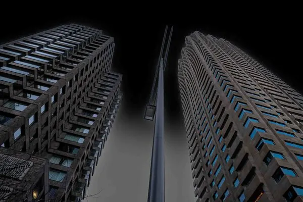 Modern Urban Towers, wall art by Fred Louwen