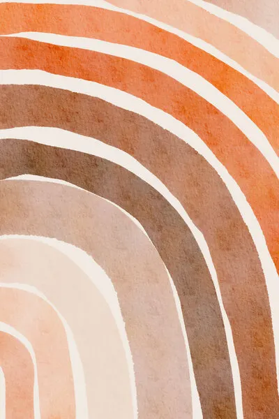 Earthy Rainbow Arcs, wall art by Melloi Art Prints