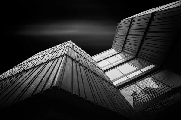 Modern Geometric Architecture, wall art by Karol Važan