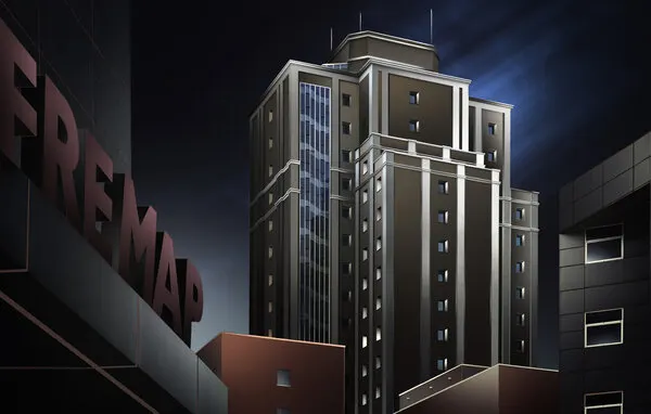 Modern City Night, wall art by Dani Otero Sobrino